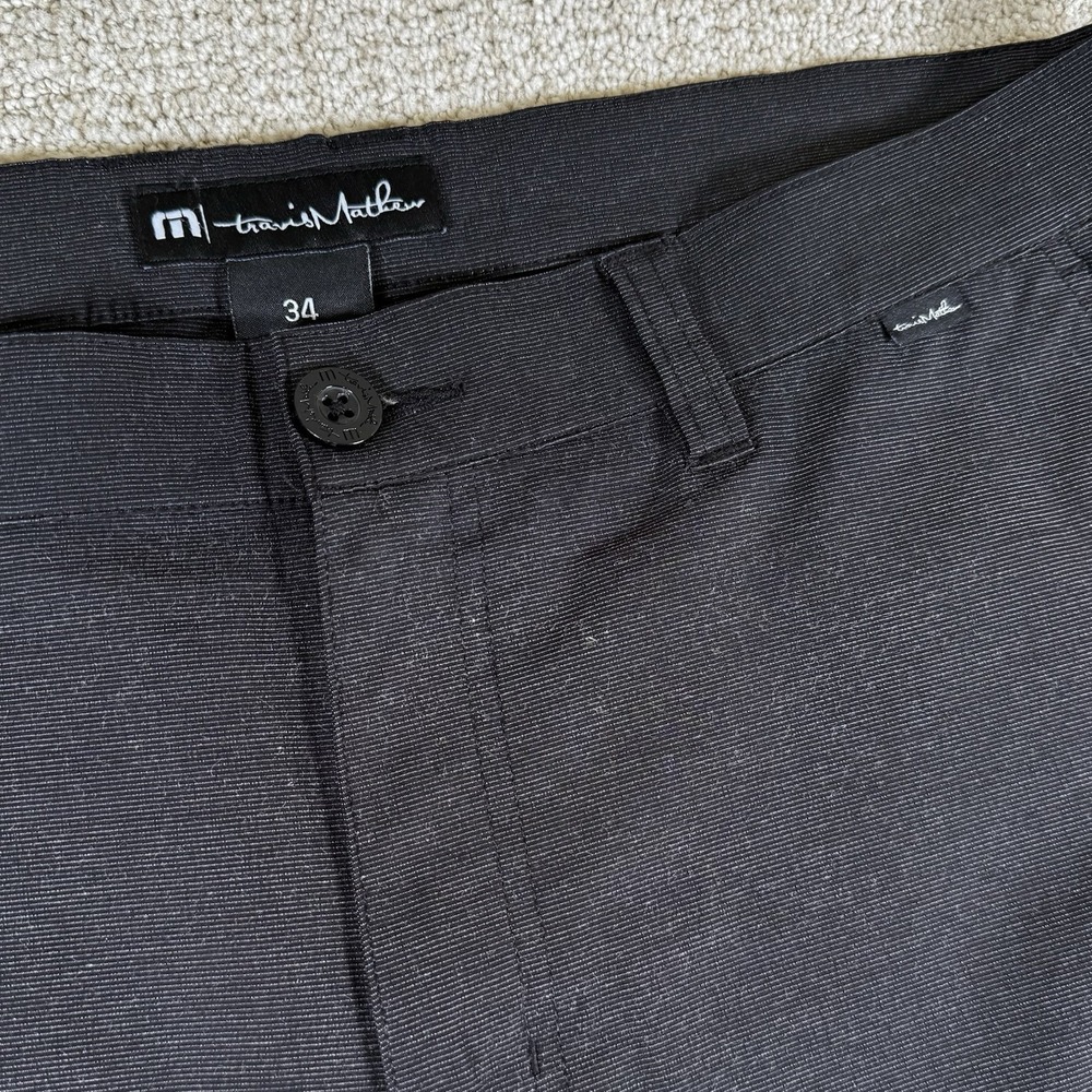 Travis Mathew Black Flat Front Men Shorts